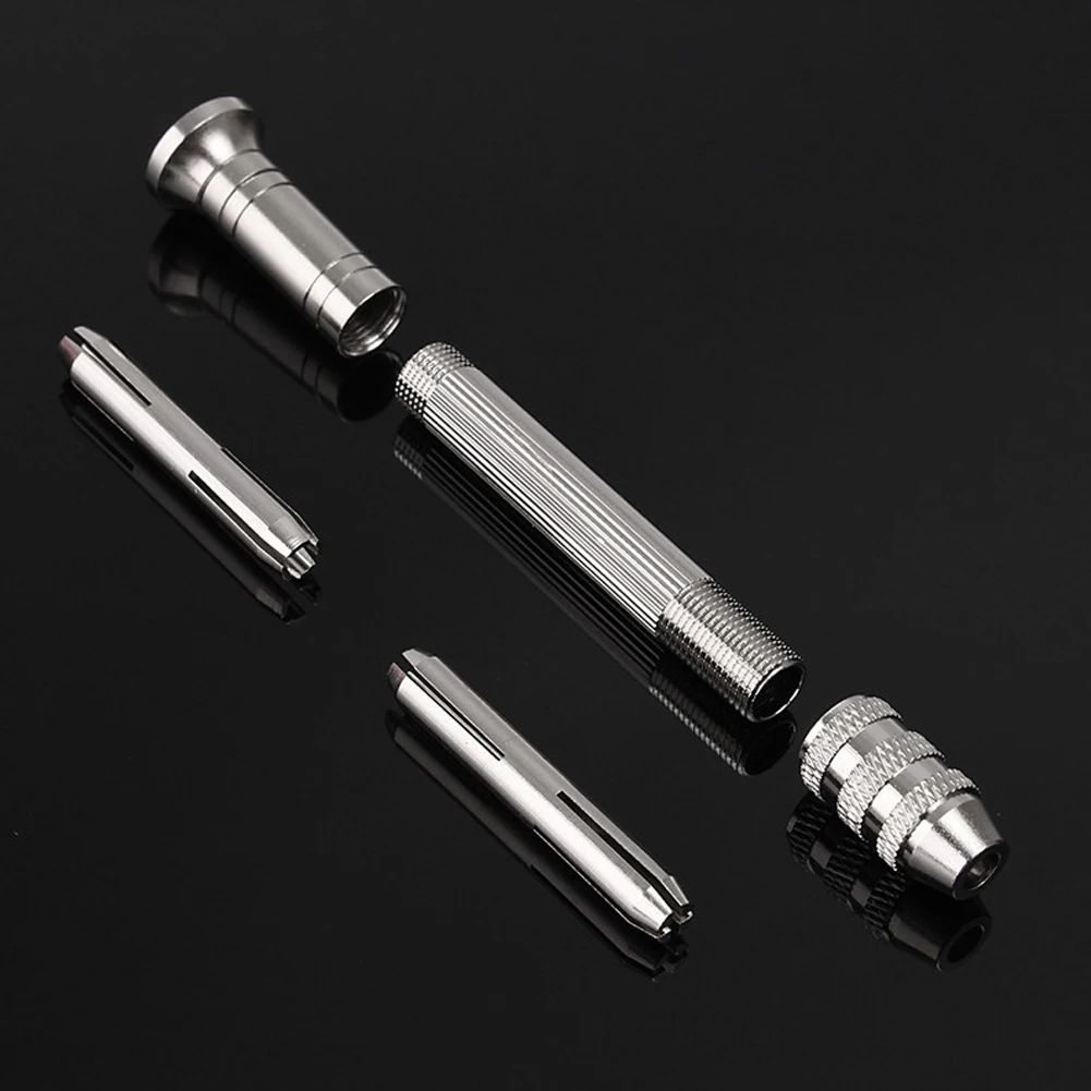 0.3-3.2mm Mini Micro Hand Drill Aluminum Alloy Woodworking Drilling Tool For Models Hobby DIY Drilling Rotary Tool