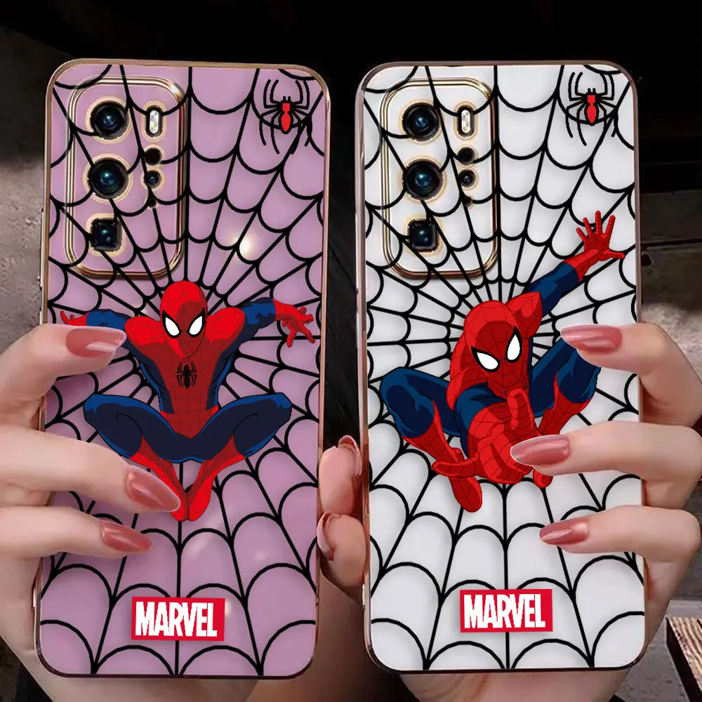 Marvel Spider Spider-Man Cover Smooth E-Tpu Custodia Per Telefono Huawei Mate 20 20X 30 40 P20 P30 P40 Lite Magic 5 Pro Y9 Prime Case Funda