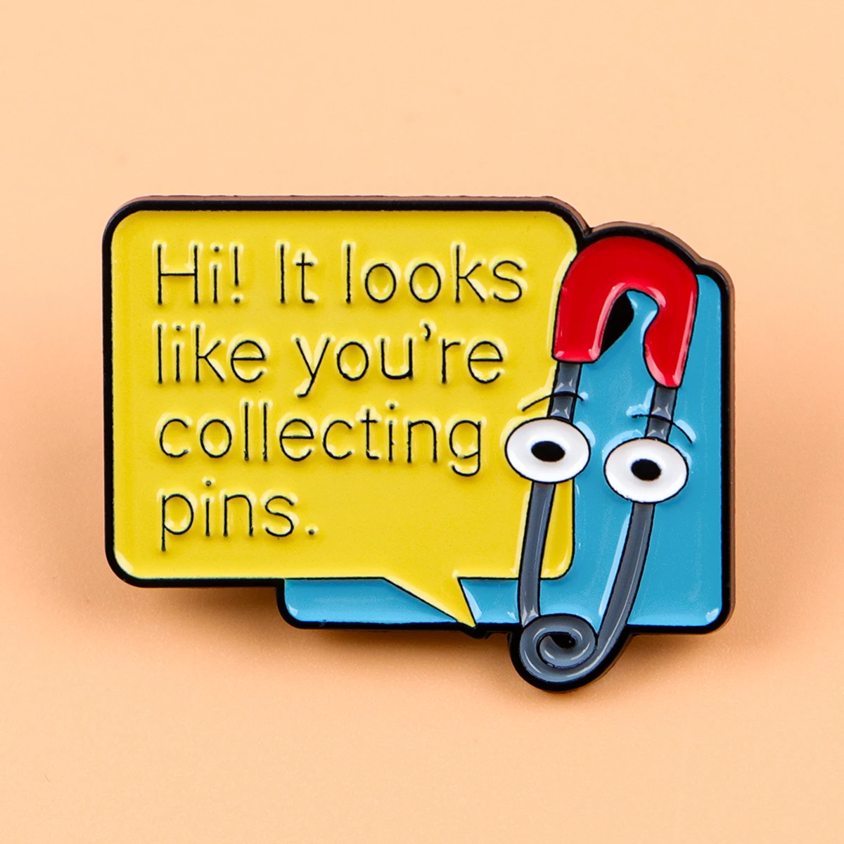 Whimsical Cartoon Cat Enamel Pin - Fun Accessory