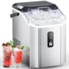 Nugget Ice Maker Counterto   Chewable Nugget Ice Cubes Machine,Quick Ice Making 34Lbs/Day Self-Cleaning 1