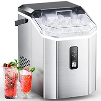 Nugget Ice Maker Counterto   Chewable Nugget Ice Cubes Machine,Quick Ice Making 34Lbs/Day Self-Cleaning 1