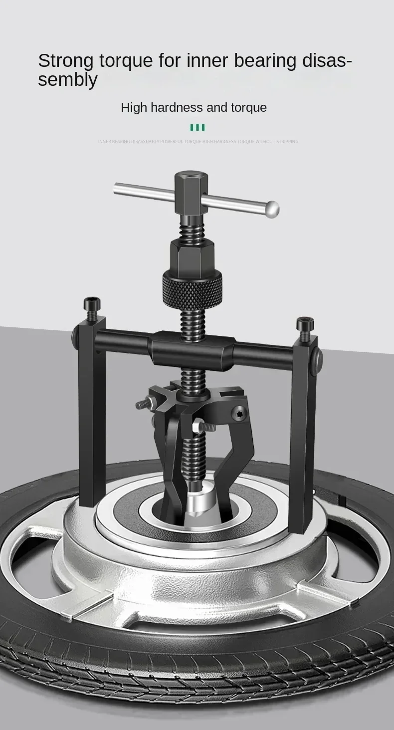 Motorrad-Innenlagerabzieher, Zahnrad-Dreiklauenabzieher, Auto-Reparaturwerkzeug-Set, Kraftsparendes Motorrad-Trennwerkzeug, Auto-Zubehör – Detail 2