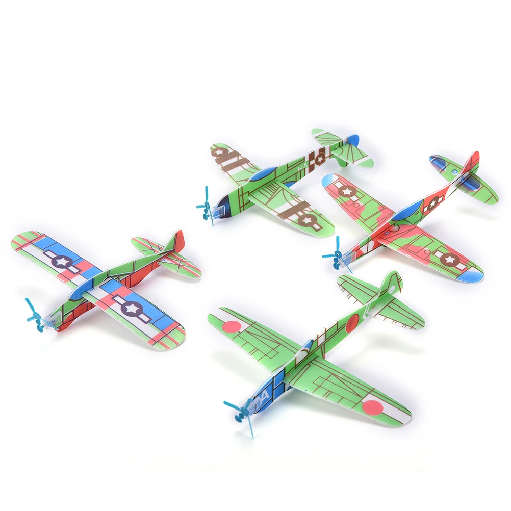 

12Pcs DIY Assembly Flapping Wing Flight For Children Flying Kite Paper Airplane Model Imitate Birds Aircraft Toys
