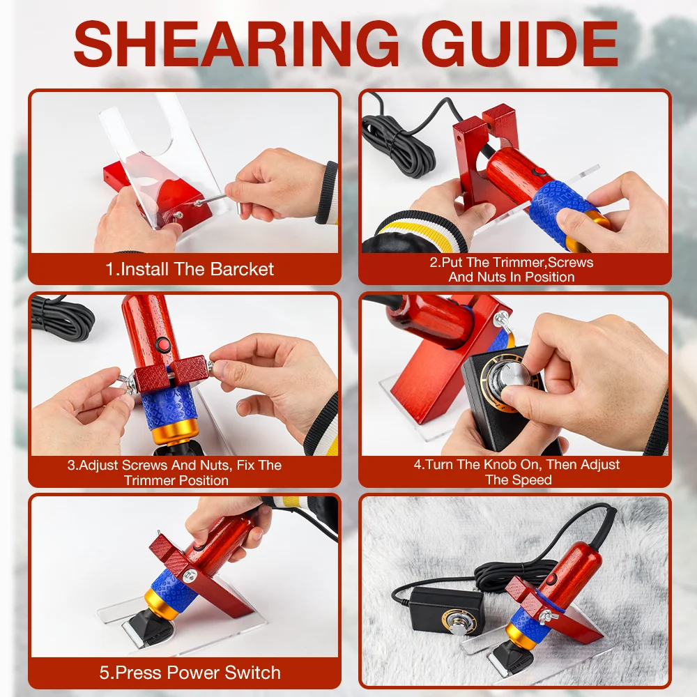 Pet Hair Trimmer Dog Hair Trimmer Dog Clipper Pet Clipper Hair Trimmer 200W 110V-220V Electric Scissors