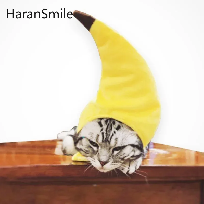 

Pet Hat Creative Transformation Funny Cat Teddy Holiday Funny Headgear Banana Hood
