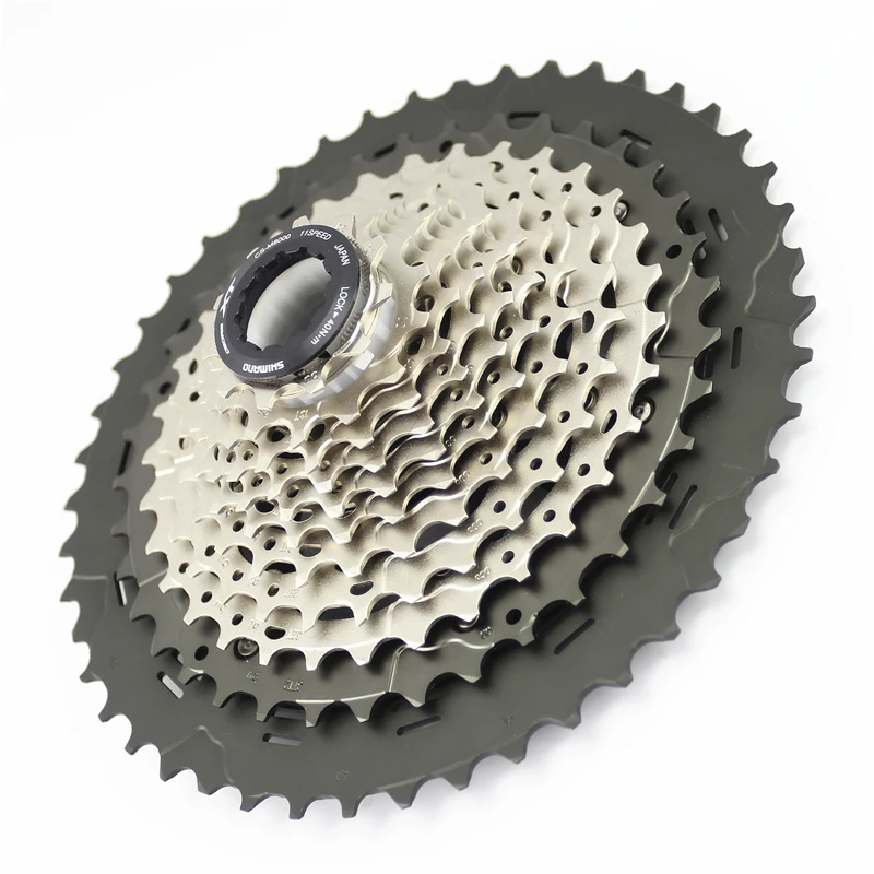 SHIMANO「シマノ」DEORE XT CS-M8000 11-42T Shimano Deore XT CS-M8000 Cassette - 11 Speed, 11-42t, Gray