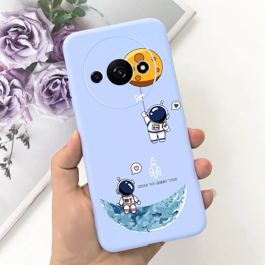 Shockproof Silicone Soft Case with Cute Astronaut Design