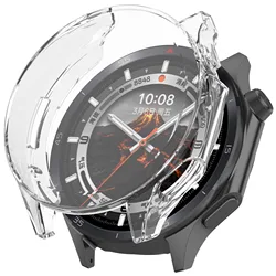 All-Around Screen Protector Soft Silicone TPU Protective Watch Case for Oneplus Watch 3 (Transparent)
