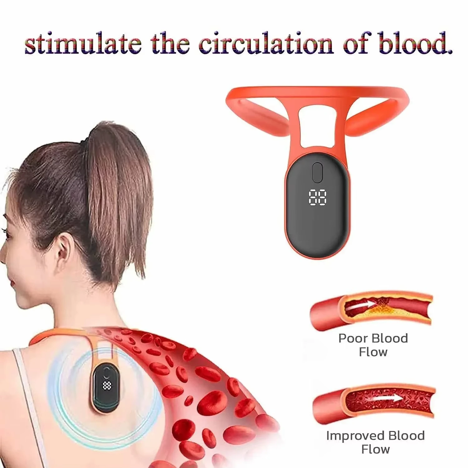 Ultrasonic Smart Posture Corrector Miicro Vibration Posture Training Reminder Sensor Back Neck Hump Corrector for Adult Kids
