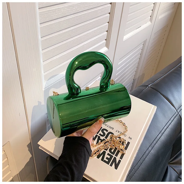 حقيبة كتف صغيرة متقاطعة مع الجسم للنساء ، حقائب يد نسائية ، قابض عصري ، صندوق ذهبي ، محفظة مسائية ، براثن حفلات ، أسطوانة ، 16 S96025182c3aa44feaee74b28e0d885abE