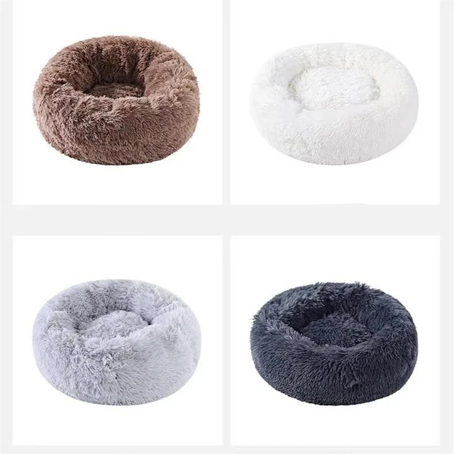 Winter Thicken Pet Nest Plush Warm Pet Nest for Samll Dogs Cats Round Cat Nest Dog Bed Kitten Puppy House Pet Supplies 40CM 6