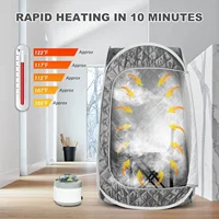 Portable Steam Sauna Tent Full Body Personal Home Spa with Remote Control, 4L/1600W Sauna Steamer Machine 2