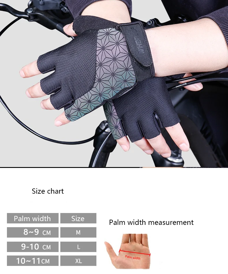 Cycling Gloves Half Finger Wear resistant SBR Shock Absorption Summer Bicycle Mountain Road Bike 6