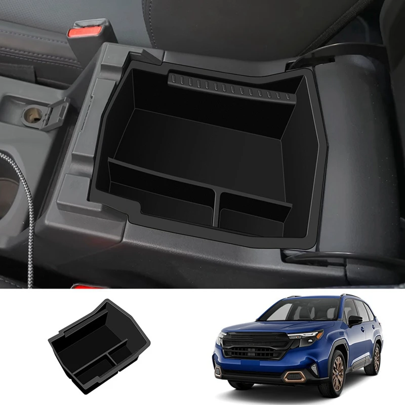 Car Center Console Armrest Storage Box Organizer Tray For Subaru Forester Interior Accessories