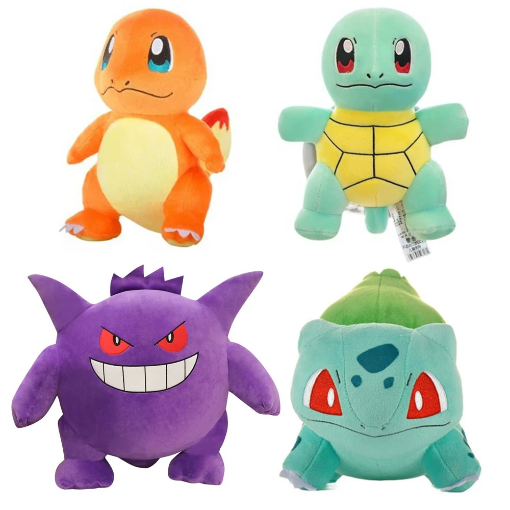 20cm Pokemon Stuffed Plush Toys Kawaii Pikachu Raichu Jenny Turtle Anime Doll Kids Birthday Christmas Gifts
