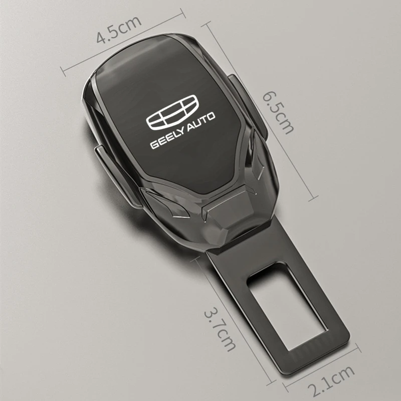 Car Seat Belt Extension Plug Buckle Seatbelt Clip Adjustable Extender For GEELY Coolray Aktie Tugella Atlas GC6 Vision X6