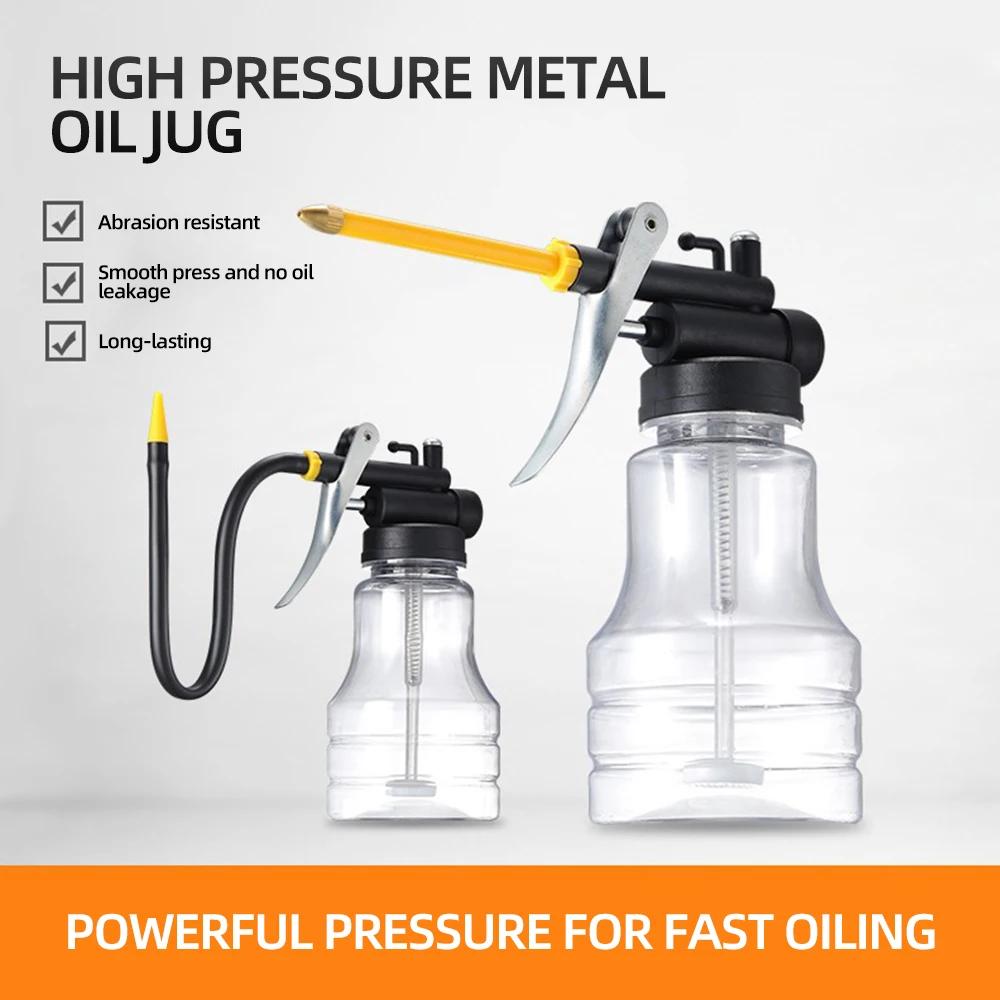 250 ml Öl Kann Pumpe Öler Flasche Manuelle Öler für Ölen Schmierung Öler Öl Spray Flasche Düse Maschine Öl Topf Fett pistolen – Detail 6