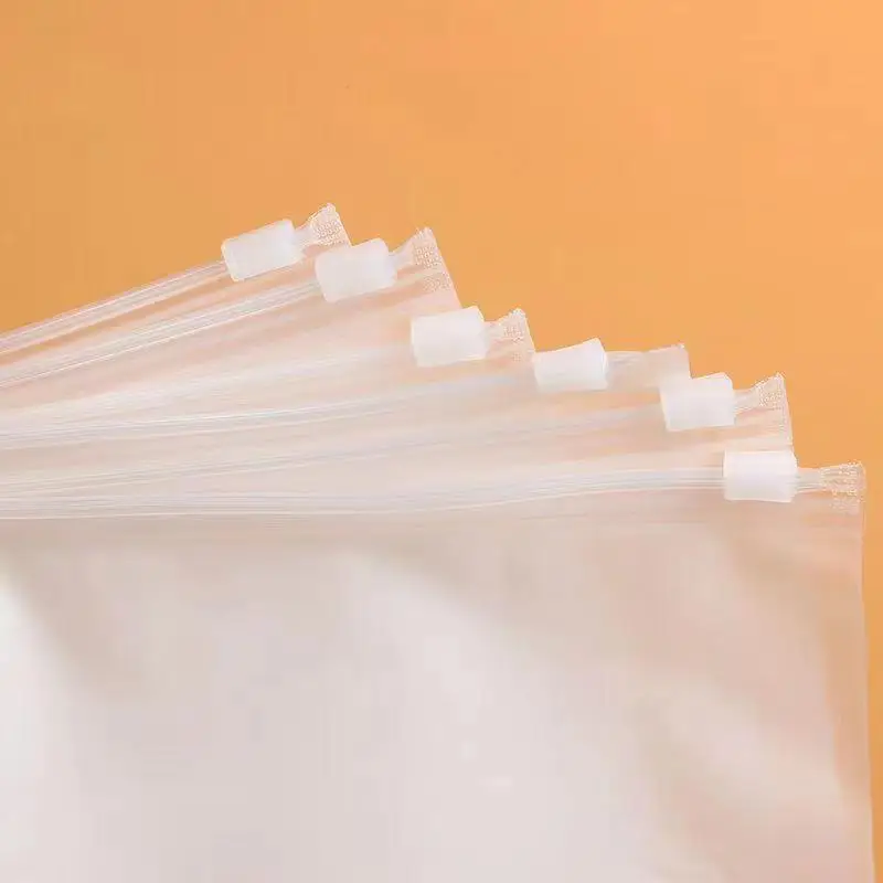 CPE Self Sealing Bag Horizontal Frosted Zipper Bag Clothing Packaging cpe-self-sealing-bag-horizontal-frosted-zipper-bag-clothing-packaging