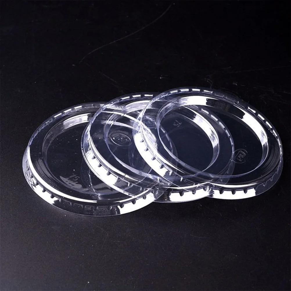 100/50PCS Disposable Plastic Container Clear Portion Cups Bowls with Lids for Mousses Sauce Jelly Yogurt Home Supplied plastic cups dessert cups plastic dessert cups