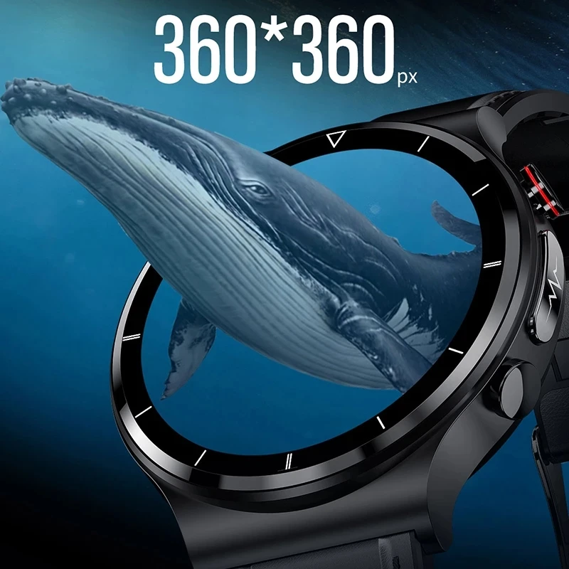 ChiBear PPG + ECG Ʈ ġ  360*360     + AI Ƿ  ǰ Smartwatch IP68 