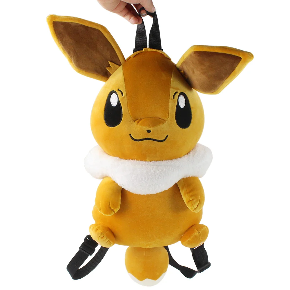 

60cm Japanese Anime Pokemon Eevee Plush Backpack Pikachu Cartoon Figure Pattern Children High Capacity School Bag Baby Backpack