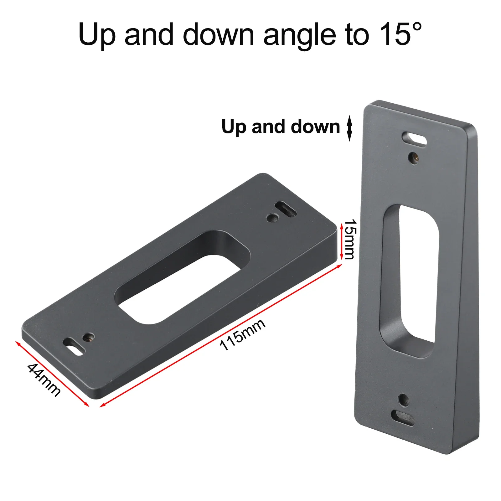 Home Office Anti Theft Ring Video Doorbell Mount With 15 Degree Adjustable Angle Wedge Doorbell 1pcs