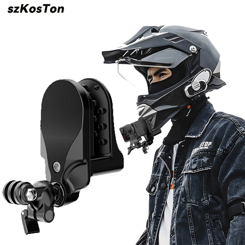 

Крепление на шлем мотоциклетный для GoPro 12 11 10 9 8 DJI Action 3 4 Insta360 X3 X4 крепление на шлем аксессуары для экшн-камеры