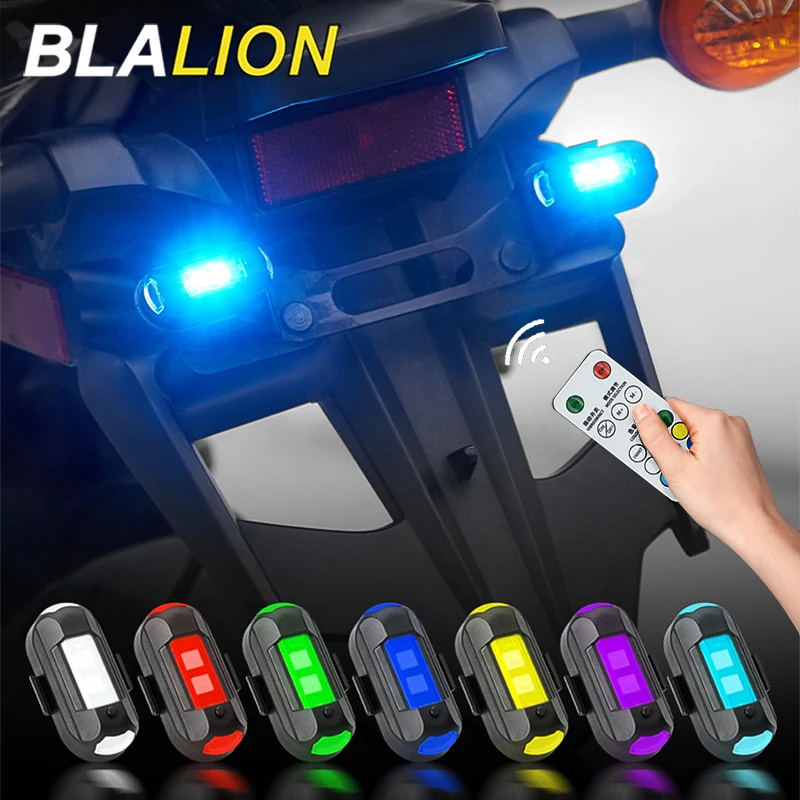 Achetez BLALION Lumière Stroboscopique LED USB Anti-Collision pour Drone, Vélo, Avion - 1 feu avec télécommande