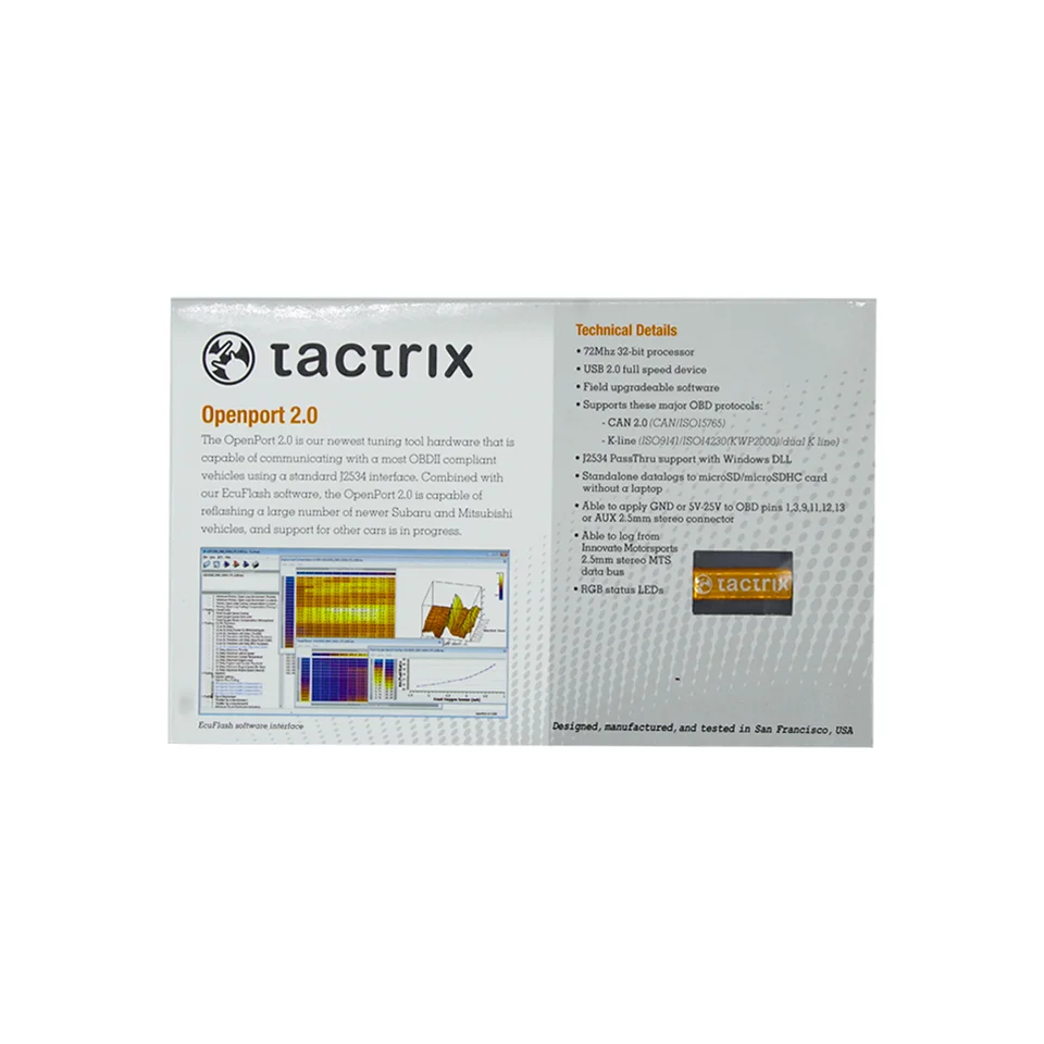 【美品】tactrix Openport 2.0 revH Tactrix Openport 2.0 – English Racing