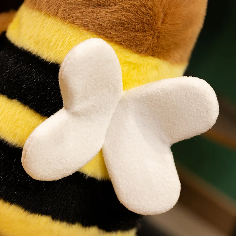 Adorable Bee Capybara Plush Doll - Soft & Creative Stuffed Animal Toy for Birthdays and Room Decor