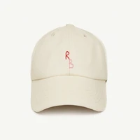 Casual Monogram Cotton Baseball Cap for Men and Women Hand-Dyed Soft Fabric Dad Hat with Hand-Embroidered Letters - Image 2