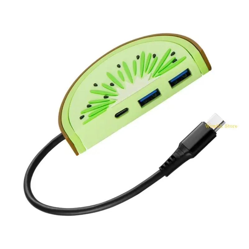 3 in 1 Port Plug Power Strips Station USB C Charging Converters HX5E