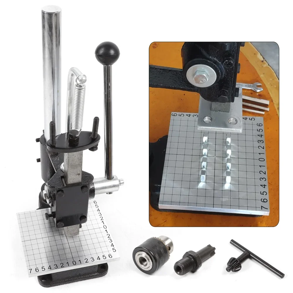 Leather Craft Imprinting Machine DIY Manual Embossing Press Cut Leathe Hole Puncher Punching Bronzing Tool Cutting Stitching leather craft stamps leather letter punch carving printing tools