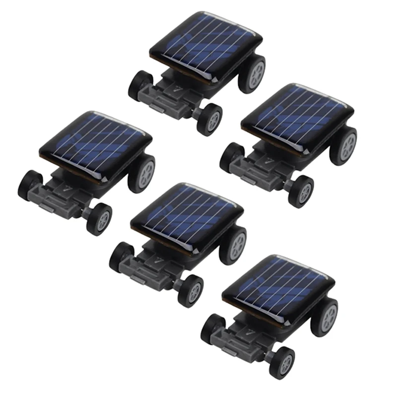

5X High Quality Smallest Mini Car Solar Power Toy Car Racer Educational Gadget Children Kid's Toys Solar Power Toy Black