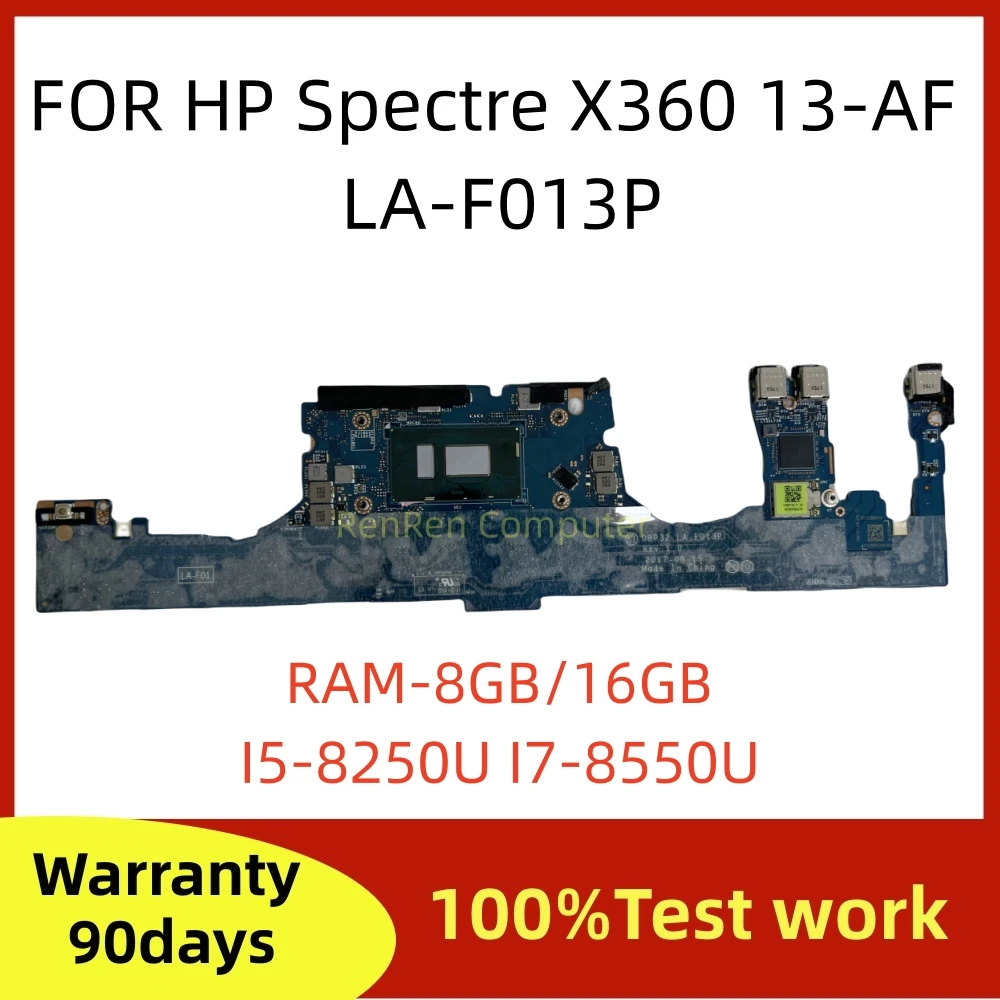 DA0X33MBAF0 carte mère pour HP Spectre X360 13-AE carte mère d'ordinateur portable 941883-001 941883-601 i5 i7-8th Gen CPU 8G/16G RAM entièrement testée  7