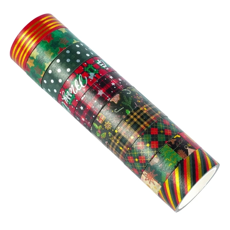 

Paper Tape DIY Paper Tape Stickers Masking Tapes Christmas Gift Wrapping Decors Stickers for Scrapbooking Art Sculptures