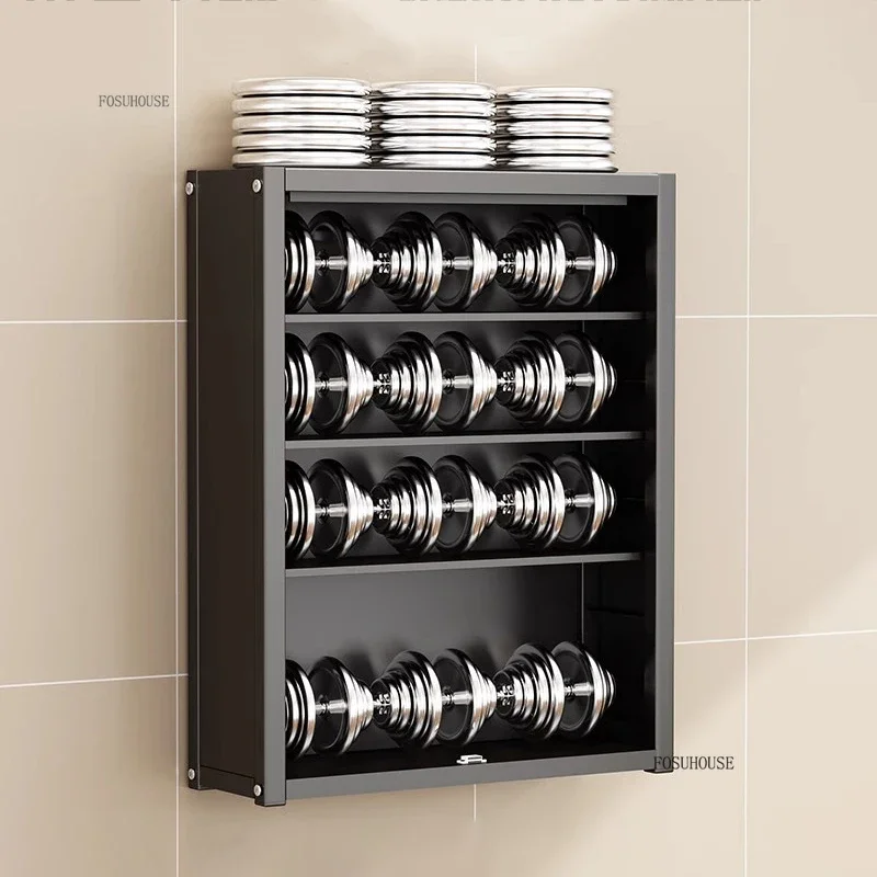 Minimalist Kitchen Cabinets Home Wall-mounted Storage Cabinets Multi-functional Dustproof Seasoning Bottle Kitchen Wall