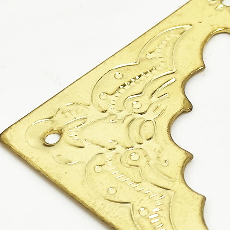 10pcs/20pcs 25x25mm Jewelry Box Corner Decoration Bracket Protector Wooden Craft Decorative Triangle Metal Plate protection