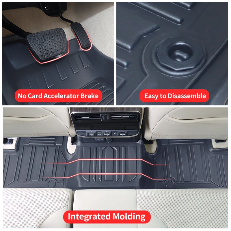 Toyota Land Cruiser 300 Lc300 2022 발 매트 인테리어 장식 액세서리 업그레이드 된 자동차 매트 소재 방수 카펫