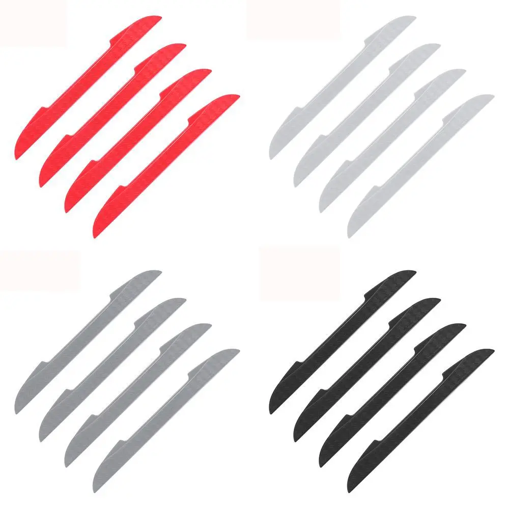 Car Door Edge Guard Strip Set - Soft Rubber Anti-Collision Protector, 4 Pieces