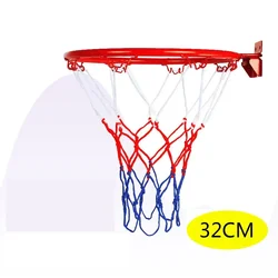 Wall - Mounted Basketball Hoop Net Set for Kids - Indoor & Outdoor Play (Red 32cm)