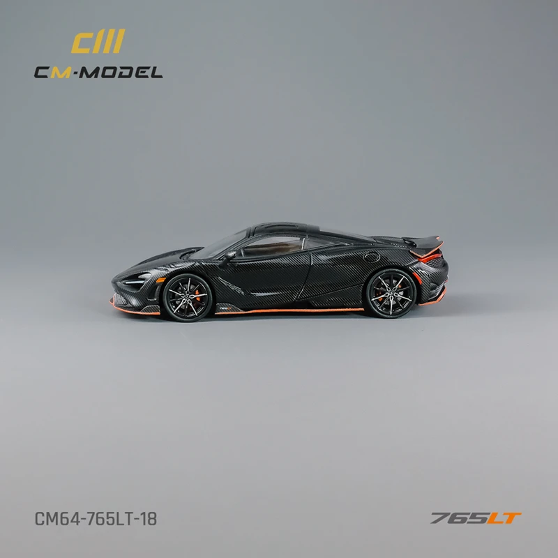 CM 모델 1/64 765LT 모델 자동차 한정판 다이캐스트 슈퍼카 레이싱 카 선물, 소년 소녀 디스플레이 케이스 컬렉션
