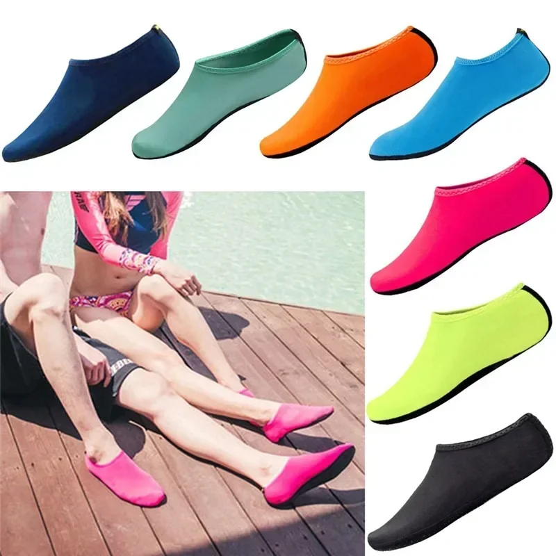 Non-Slip Unisex Water Shoes Swimming Diving Socks Summer Aqua Beach Sandal Flat Shoe Seaside Sneaker Socks Slipper hot sale New 3