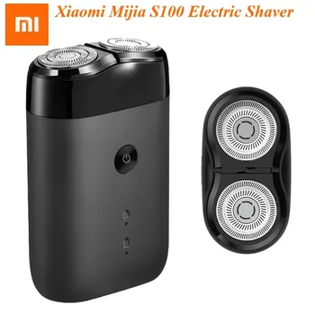 Xiaomi Mijia S100 Electric Shaver Dry Wet Razor Beard TrimmerTwin Blade Portable USB Rechargeable Men Razors Machine 1