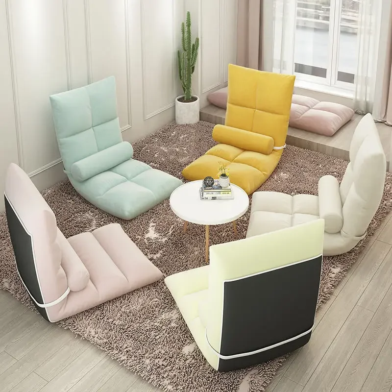 Folding-bed Single Sofa Lounge Chair Living Room Chairs Tumbonas Lazy Armchair Solid Wood Sofa Rocking Chair Camping Relaxing sofa chair