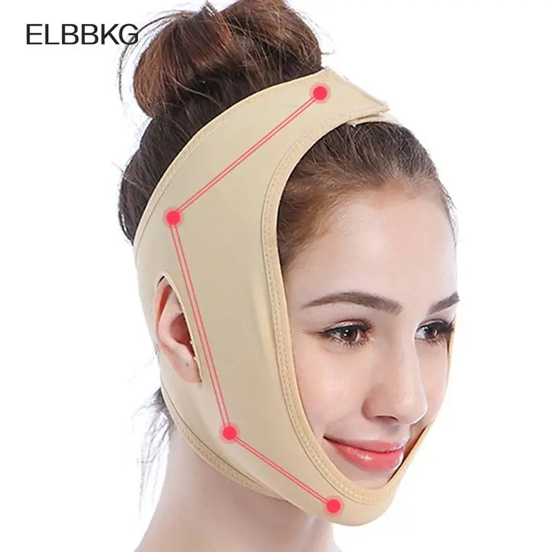 Elastico V Line Face Slimming Bandage Face Shaper Women Chin Cheek Lift Up Belt Massaggiatore Facciale Strap Face Skin Care Tools Beauty