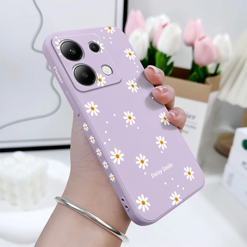 Smiling Daisy Liquid Silicone Soft Phone Case