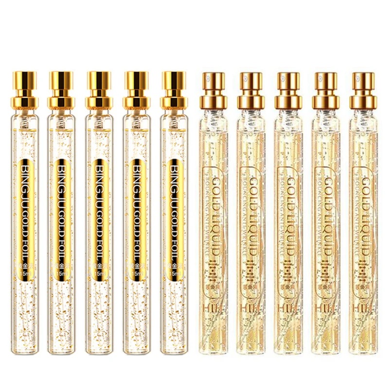 1 Pz Oro 24K Siero Viso Per Anti-Età Rassodante Viso Lifting Fili Collagene Viso Tenditori Fili Siero Cura Del Viso 15Ml