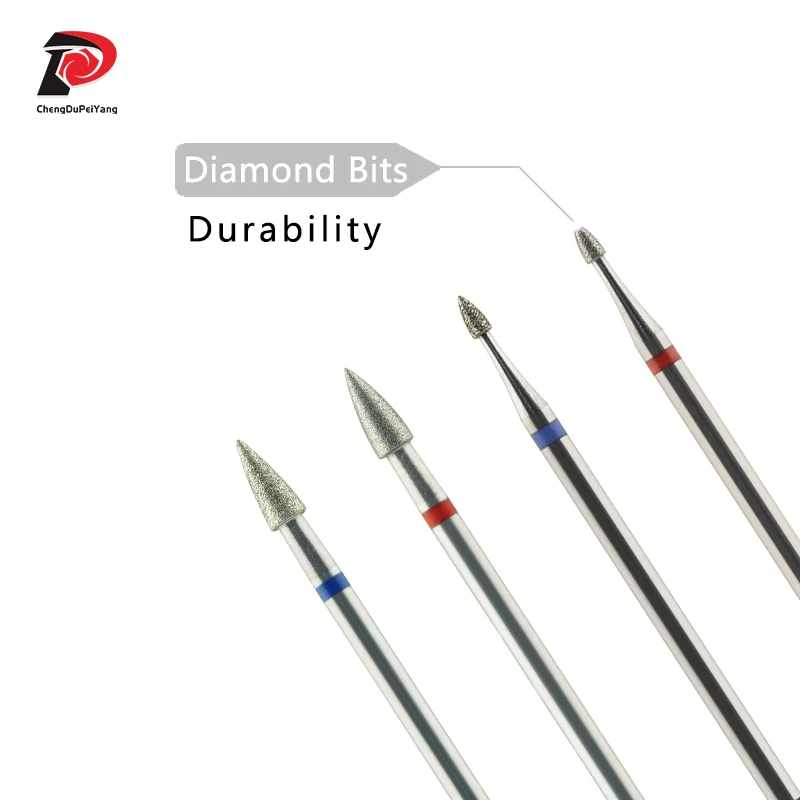 Conical Shape Diamond Bits Remove Callus  Manicure Tool Accessory Nail Drill Bits 2