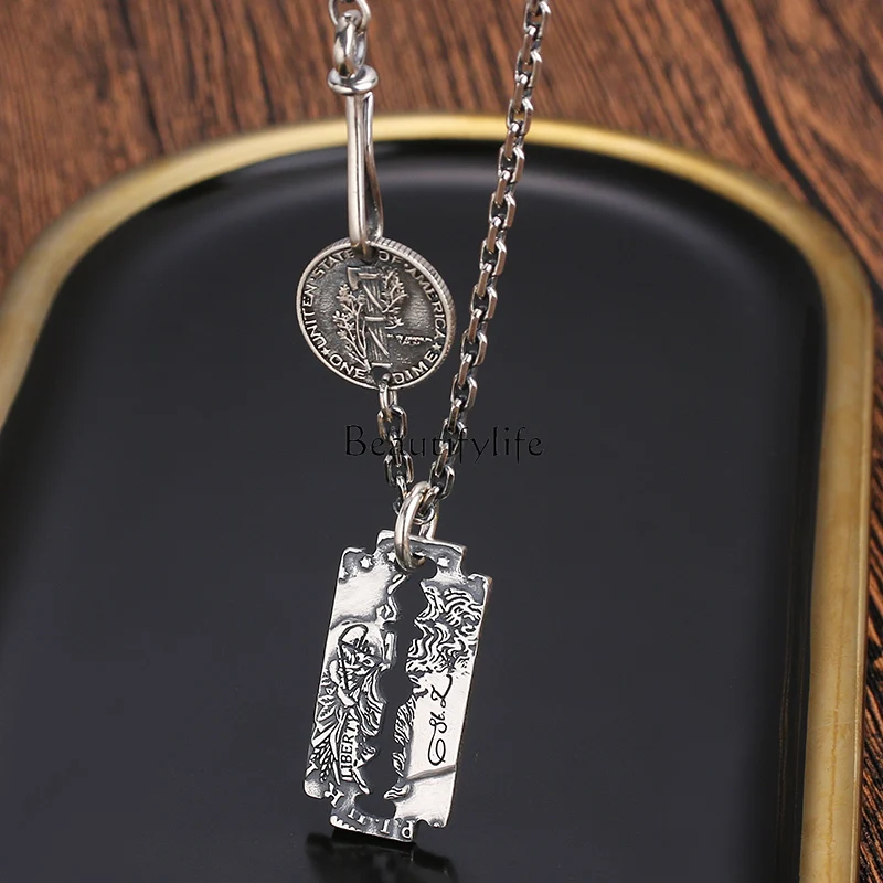 

Мужская винтажная цепочка с подвеской